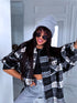 Plaid shirt "RAINY DAY" VMC58 - BLACK